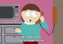 baby teeth lost a lot of his baby teeth south park