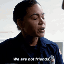 Station19 Vic Hughes GIF - Station19 Vic Hughes We Are Not Friends GIFs