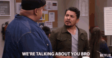 Were Talking About You Bro Defensive GIF - Were Talking About You Bro Defensive Changing Subject GIFs