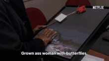 Grown Ass Woman With Butterflies Adult Woman GIF - Grown Ass Woman With Butterflies Adult Woman Matured GIFs