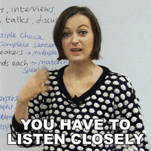 You Have To Listen Closely Jade Joddle GIF - You Have To Listen Closely Jade Joddle Engvid GIFs