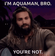 im aquaman bro youre not pointing face morph