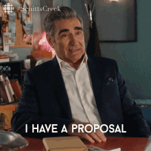 I Have A Proposal Eugene Levy GIF - I Have A Proposal Eugene Levy Johnny GIFs