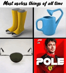 Leclerc On Pole Most Useless Things GIF - Leclerc On Pole Most Useless Things Leclerc GIFs