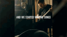 And We Started Writing Songs Playing Guitar GIF - And We Started Writing Songs Playing Guitar Strumming GIFs