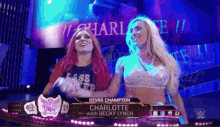 Charlotte Flair Becky Lynch GIF - Charlotte Flair Becky Lynch Charlynch GIFs