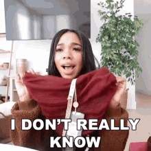 I Dont Really Know Teala Dunn GIF - I Dont Really Know Teala Dunn Im Not Sure GIFs