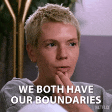 a woman says we both have our boundaries in a netflix ad