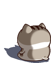 Ami Fat Cat Cute Sticker - Ami Fat Cat Cute Chubby Stickers