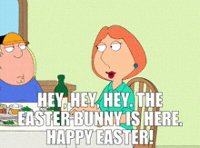 Happy Easter Easter Bunny GIF - Happy Easter Easter Bunny Easter Dinner GIFs