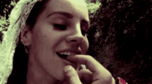 Lana Del Rey Lick Finger GIF - Lana Del Rey Lick Finger Smile GIFs
