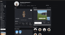 a screenshot of a person 's roblox account with a picture of a house