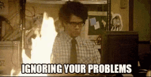 Ignoring Your Problems GIF