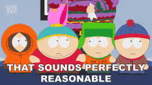 That Sounds Perfectly Reasonable Eric Cartman GIF