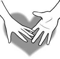 Love Hold Hand Sticker - Love Hold Hand Heart Stickers