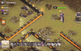 a clash of clans game is being played by a player named hassn alhara