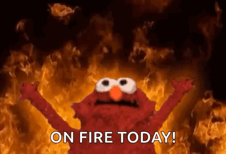 on fire gif