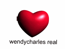 a couple of hearts with wendycharles real on the bottom