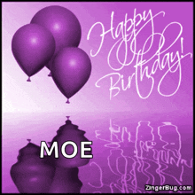 Happy Birthday Balloons GIF - Happy Birthday Balloons Purple GIFs