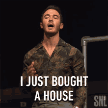 I Just Bought A House Kevin Jonas GIF - I Just Bought A House Kevin Jonas Saturday Night Live GIFs