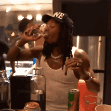 Drinking Wiz Khalifa GIF - Drinking Wiz Khalifa Getting Drunk GIFs