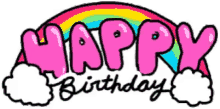 Happy Birthday Birthday Rainbow GIF