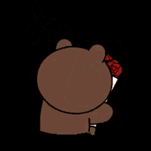 Brown Flowers GIF - Brown Cony Flowers GIFs
