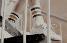 Going Down Stairs GIF - Going Down Stairs White Shoes GIFs