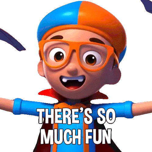 There'S So Much Fun Blippi Sticker - There'S So Much Fun Blippi Blippi Wonders - Educational Cartoons For Kids Stickers