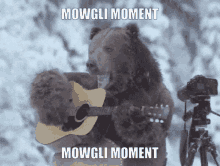 Mowgli Moment Bear GIF - Mowgli Moment Bear Guitar GIFs