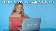 Mariah Carey Reading GIF - Mariah Carey Reading Computer GIFs