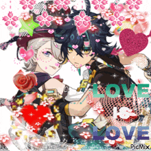 a picture of a boy and a girl with the words love is love on it