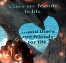 a poster that says " there are friends in life ... and there are friends for life "