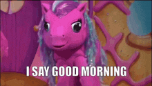 My Little Pony Good Morning GIF - My Little Pony Good Morning World'S Biggest Tea Party GIFs