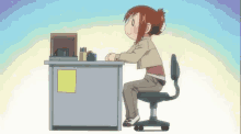 Esperando Anime GIF - Esperando Anime Happy Working GIFs