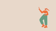 an illustration of a woman holding a pie chart and the words do not fuck please