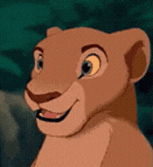 a close up of a cartoon character with its mouth open