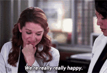 Greys Anatomy April Kepner GIF - Greys Anatomy April Kepner Were Really Really Happy GIFs