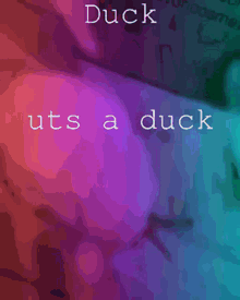 Duck Its A Duck Rainbow Peace GIF