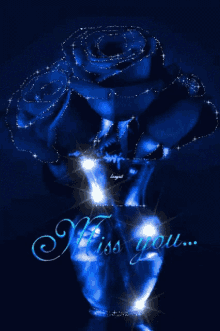 Miss You Blue GIF - Miss You Blue Rose GIFs