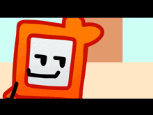 a cartoon drawing of a phone with a smiling face on it