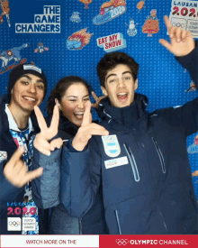Peace Sign Youth Olympic Games GIF - Peace Sign Youth Olympic Games Happy GIFs