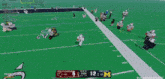 a football game between south carolina and michigan is going on