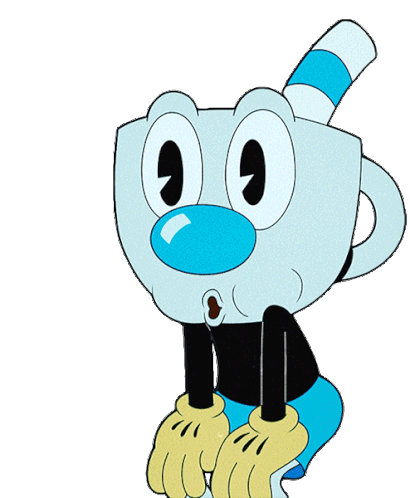 Whistling Mugman Sticker - Whistling Mugman The Cuphead Show Stickers