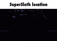 a poster for the supersloth location shows a group of animatronics on stage
