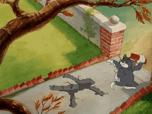 Tom Tossing Brick GIF - Tom Tossing Brick Tom And Jerry GIFs