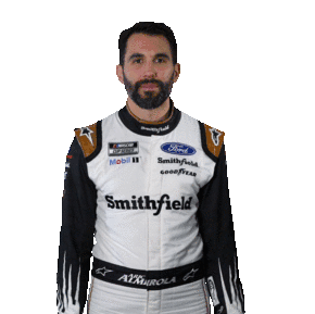 Pointing Left Aric Almirola Sticker - Pointing Left Aric Almirola Nascar Stickers