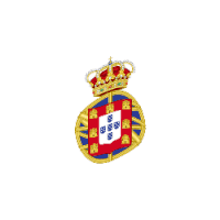 the coat of arms of portugal has a crown on top