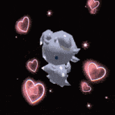 a cartoon character is surrounded by stars and a moon