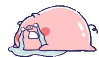 Piggy Sad Sticker - Piggy Sad Cry Stickers